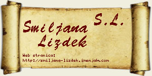 Smiljana Lizdek vizit kartica
